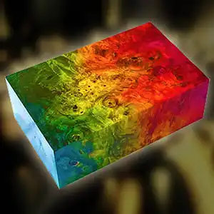 PLEXIHOLZ Exklusiver Schmuckanhänger aus stabilisiertem Hybridmaterial