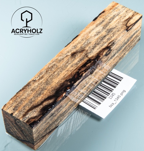 [1345] Buche gestockt stabilisiert Penblank | 123x26x26 | Messergriff 1345