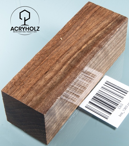 [1363] Walnuss Drechselholz stabilisiert | 120x40x40 | acryholz | Drechseln | 1363