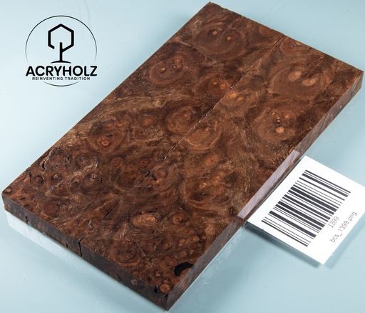 [1399] Walnuss Maser | 150x40x10 | acryholz | Griffschalen stabilisiert 1399