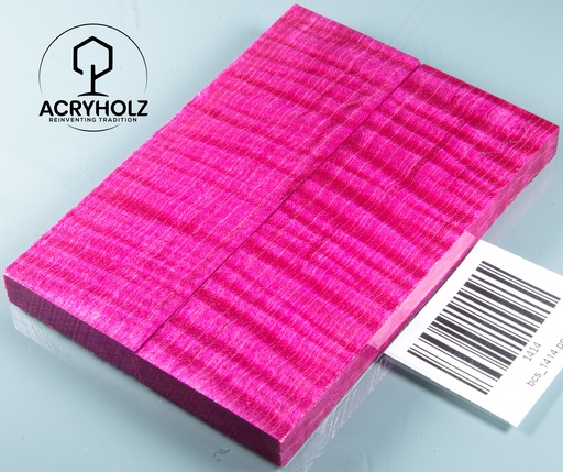 [1414] Ahorn Griffschalen stabilisiert | 120x40x10 | acryholz | Messergriff | 1414